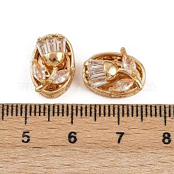 Perline zirconi micro pave  in ottone&nbsp;KK-C115-17G