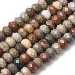 Natürliche Alashan-Achat-Perlenstränge&nbsp;G-B179-A03-6x8mm