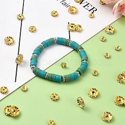 150 stücke 3 stile eisen strass abstandshalter perlen&nbsp;RB-YW0001-13G