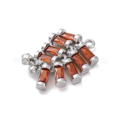 Ottone micro spianare pendenti zirconi&nbsp;KK-D288-03P