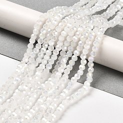 Ständer aus imitierten Jade-Glasperlen&nbsp;EGLA-A035-J4mm-B05