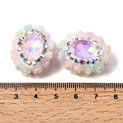 Handgemachte Fimo-Perlen Strass&nbsp;CLAY-Z005-02