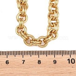 7 mm dicke Doppelgliederkette aus Edelstahl 304 für Damen&nbsp;SA-H001-24G