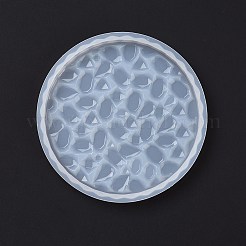 Moldes de silicona con base de exhibición de patrón de diamante diy&nbsp;DIY-K058-08B