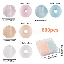 800pcs 4 Farben transparente Acrylperlen&nbsp;FACR-TA0001-03