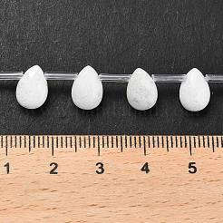 Chapelets de perles de jade blanche naturelle&nbsp;G-Q167-A03-02