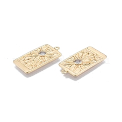 Pendentifs en laiton zircon cubique transparent&nbsp;KK-G432-06G