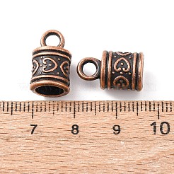 Tibetischer Stil Legierung Endkappen für Kord&nbsp;TIBE-090-R-NR