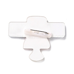 Satelliten-Sicherheitsbrosche aus Acryl&nbsp;LS-JEWB-D009-12P