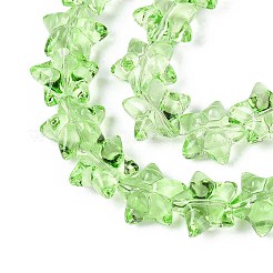 Chapelet de perles en verre baking paint&nbsp;DGLA-N017-01F