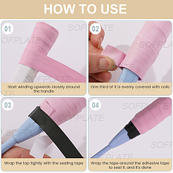 Cinta de agarre antideslizante para raqueta de tenis y bádminton de cuero sintético&nbsp;DIY-SP0005-45F