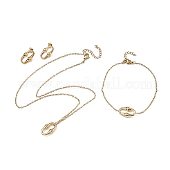 Sets aus ovalen Anhängern&nbsp;SJEW-C009-01G