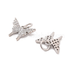 Micro Pave Bijoux de zircone cubique en laiton de placage en râtelier&nbsp;KK-M082-02P