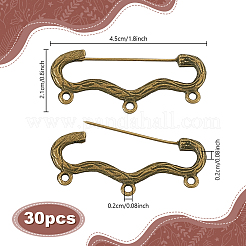 Accessoires de broche en alliage 30 pièces&nbsp;FIND-PH0027-21AB