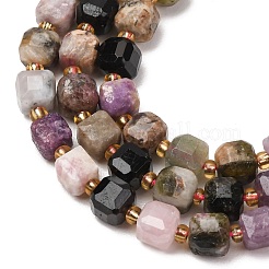 Fili di perle di tormalina multicolore naturale&nbsp;GG-CBAC972-A03-01