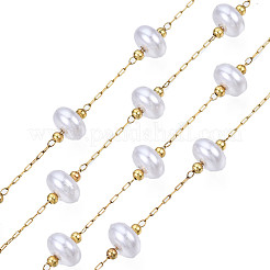 Cadenas de cuentas de disco de perlas de plástico abs&nbsp;CHS-N003-10