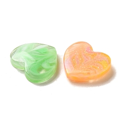Cabochons décodés en résine transparente de couleur dégradée&nbsp;X-RESI-D008-06A