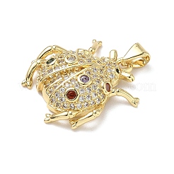 Colgante micropavé cubic zirconia de latón&nbsp;KK-D426-19B-G