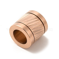 Ionenplattierung (IP) 304 Edelstahl glasierte europäische Perlen&nbsp;STAS-M308-11D