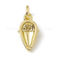 Ciondoli gelato in ottone con micro pavé di zirconi chiari&nbsp;ZIRC-F132-69G