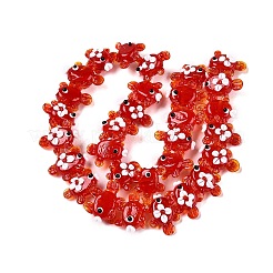 Hilos de cuentas irregulares hechos a mano con lampwork&nbsp;LAMP-T021-25H