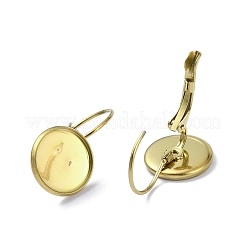 304 Edelstahl-Ohrringfassungen mit Klapphebel&nbsp;EJEW-H130-01G