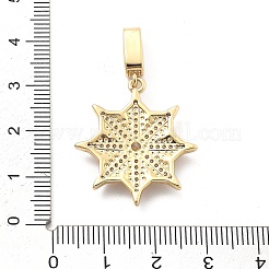 Crémaillère en laiton avec pendentifs en zircone cubique&nbsp;KK-Q017-05C-G