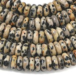 Natur Dalmatiner Jaspis Perlen Stränge&nbsp;G-G329-A03-3x8mm