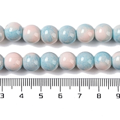 Brins de perles de verre de peinture de cuisson&nbsp;GLAA-H031-01C-10