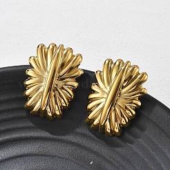 Boucles d'oreilles à tige en acier inoxydable 304&nbsp;EJEW-R020-03G