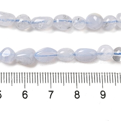 Chapelets de perles en agate avec dentelle bleue naturelle&nbsp;G-L608-A02-01A