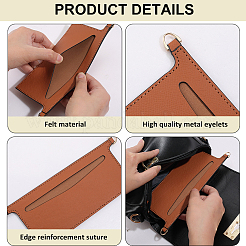 Organizer-Einsätze für Mikrofaser-Stofftaschen&nbsp;DIY-CL0001-78C