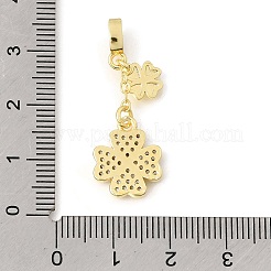 Messing micro pave klare zirkonia anhänger&nbsp;KK-Z156-17G
