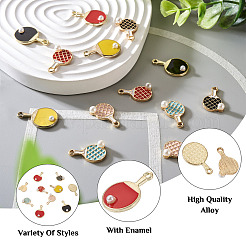 Pendenti smaltati in lega di zinco 14 pz 7 stile style&nbsp;ENAM-CD0001-26