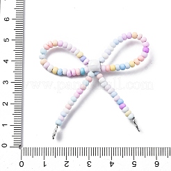 Maillons de composants de lustre en alliage et perles de rocaille en verre&nbsp;PALLOY-D359-03C