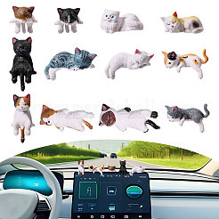12 décoration d'affichage de chat en PVC&nbsp;DJEW-CA0001-52