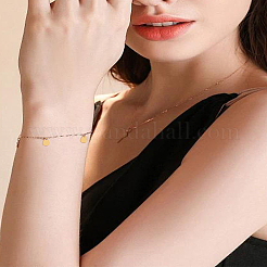 20 breloque en acier inoxydable 2 couleurs&nbsp;STAS-LP0004-42