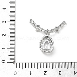 Pendentifs en laiton zircon cubique transparent&nbsp;CU-CBA5C42-07P