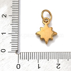 Pendentifs en acier inoxydable 304 micro pavés de zircones cubiques transparentes&nbsp;STAS-Z189-01G-05
