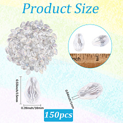Perles en verre electroplate&nbsp;EGLA-LT0001-01A
