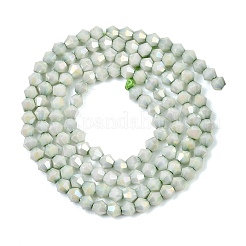 Galvanisieren Sie Stränge aus doppelkegeligen Glasperlen&nbsp;GL-T021-2.5x3mm-16-19