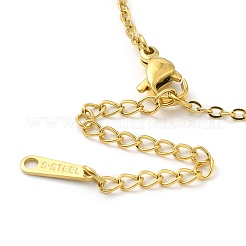Collane con ciondolo in acciaio inossidabile 304&nbsp;NJEW-D063-03G