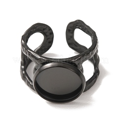 Componenti dell'anello del bracciale in acciaio inossidabile 304 martellato&nbsp;SA-CBAC0DF-02C-EB