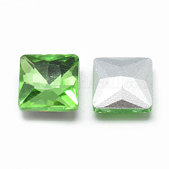 Torna a punta cabochon strass vetro&nbsp;RGLA-T027-14x14mm-19