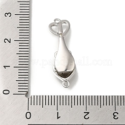 Messing Micro Pave klare Zirkonia Falte über Verschlüsse&nbsp;KK-H480-50P-01