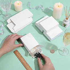 Boîtes d'expédition pliables en papier kraft&nbsp;CON-WH0100-75