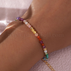 Facettierte runde natürliche Amethyst- & Aquamarin- & Apatit- & Citrin- & Karneol-Perlenarmbänder&nbsp;GF6950