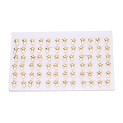 Boucles d'oreilles étoiles en laiton&nbsp;PEAR-N020-JY01