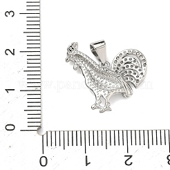 Pendentifs en laiton zircon cubique transparent&nbsp;KK-B170-24P