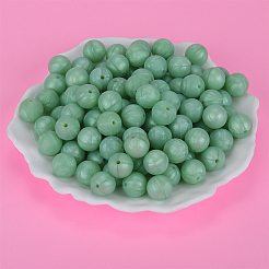Perles focales rondes en silicone&nbsp;SI-JX0046A-121